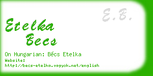 etelka becs business card